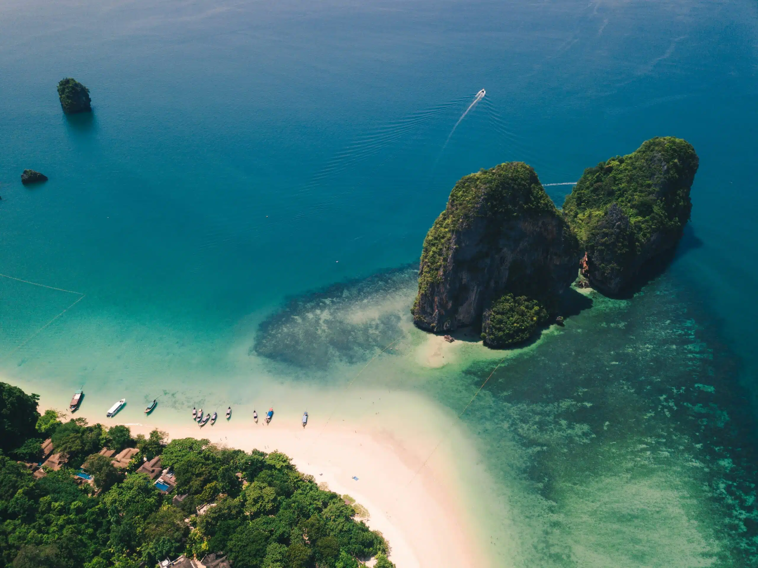 Aerial view of Krabi and Islands