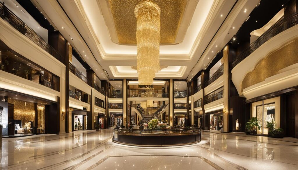 Bangkok luxury mall interior