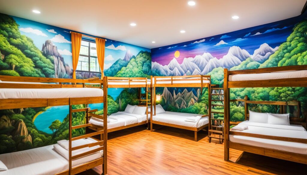 Cozy hostel dormitory in Chiang Rai