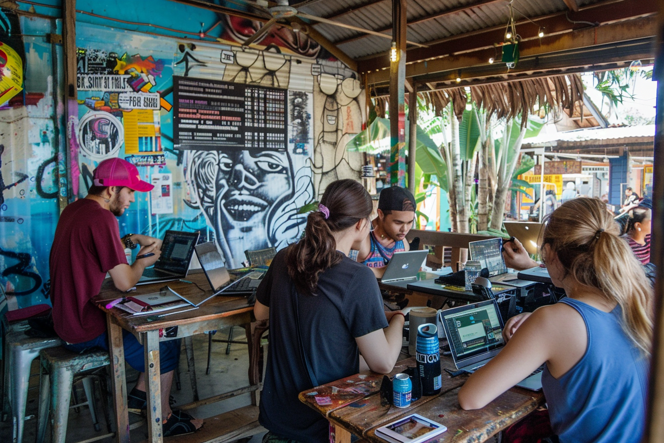 Energetic digital nomad community in Pattaya
