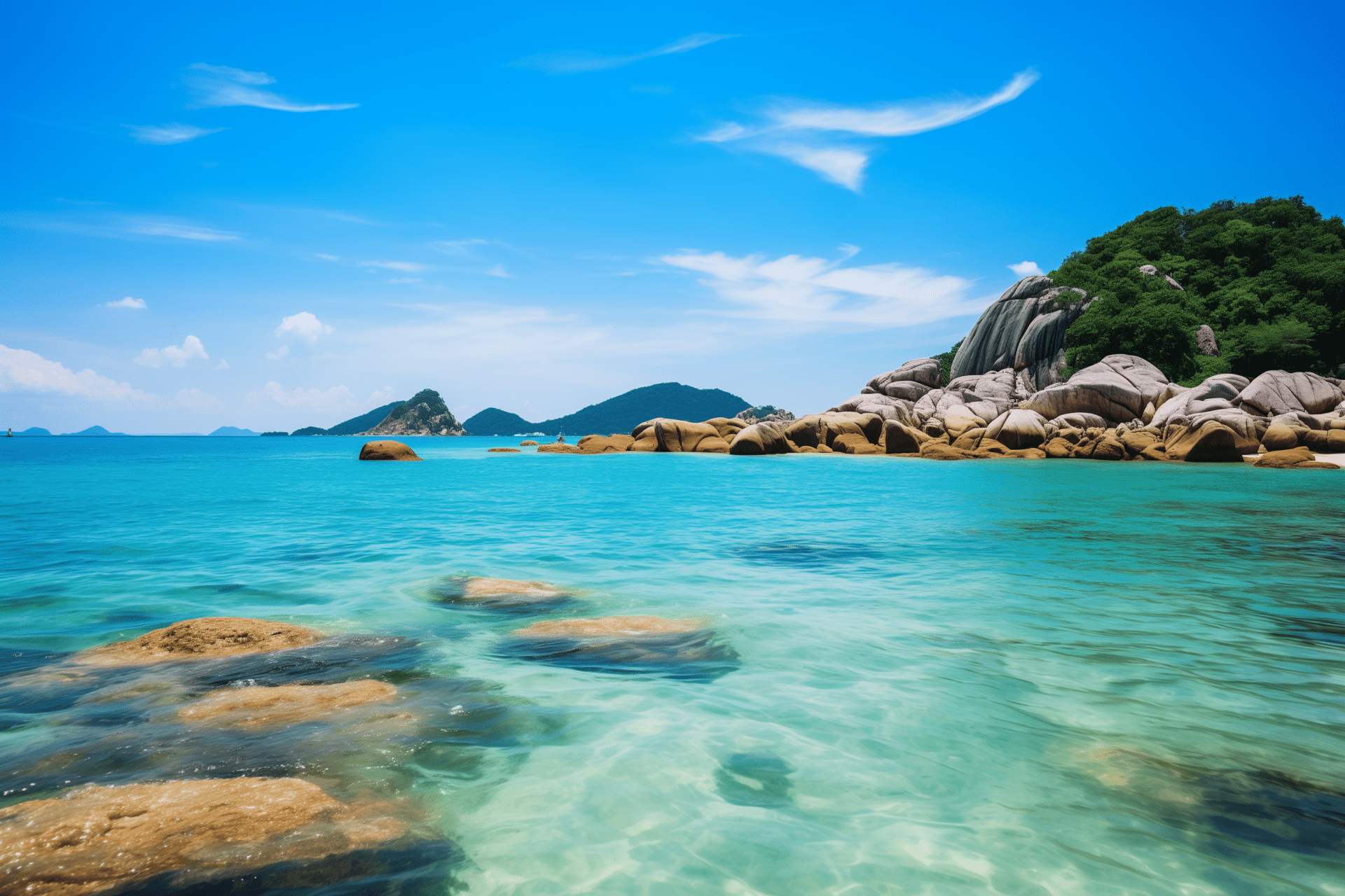 Discover the crystal clear waters and blue elegant skies of Koh Samui in Thailand