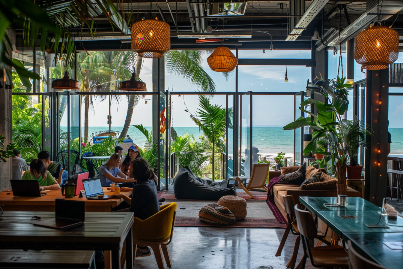 Pattaya coworking spaces bustling with activity