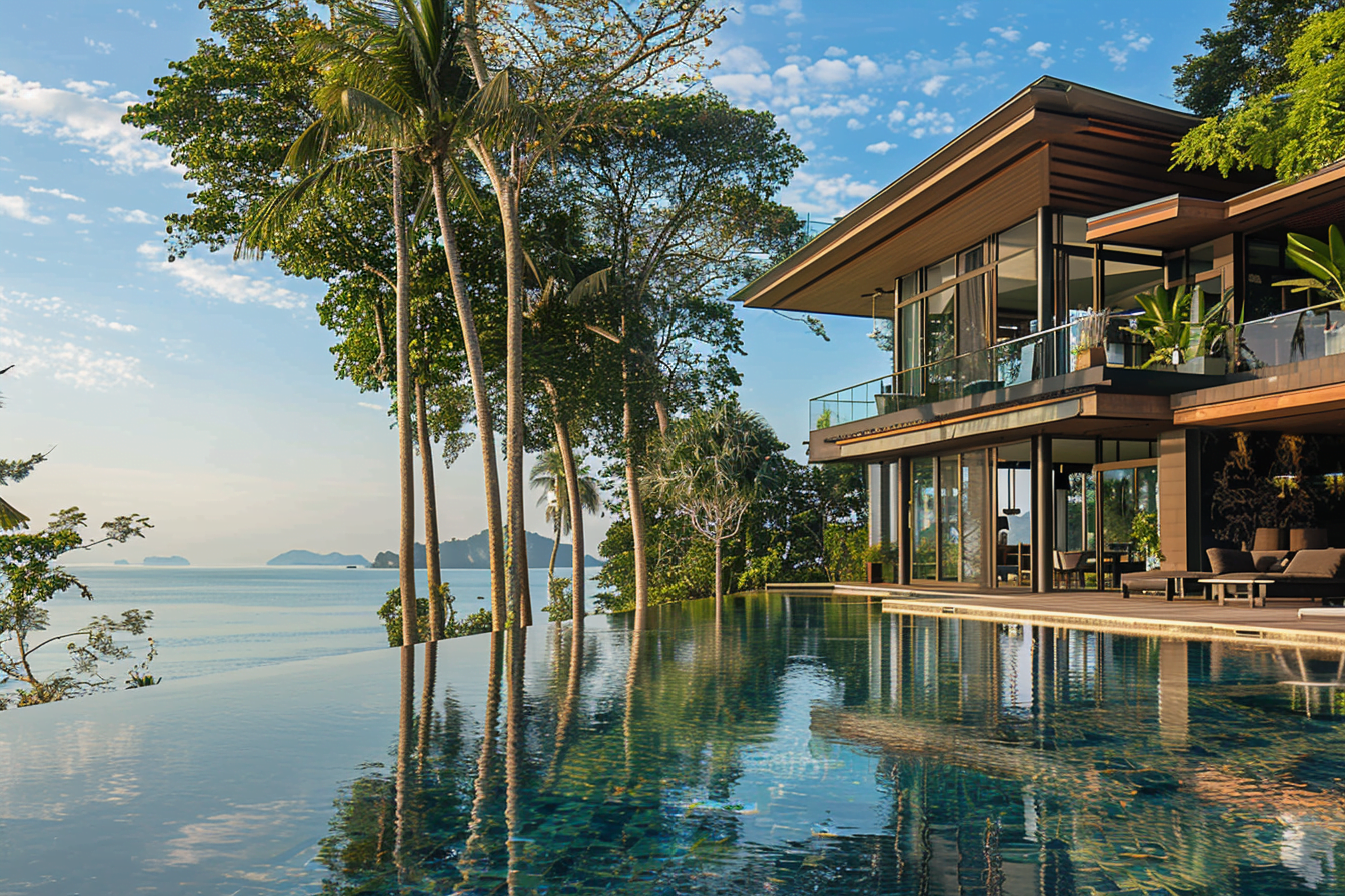 Luxury beachfront villa in Krabi Thailand