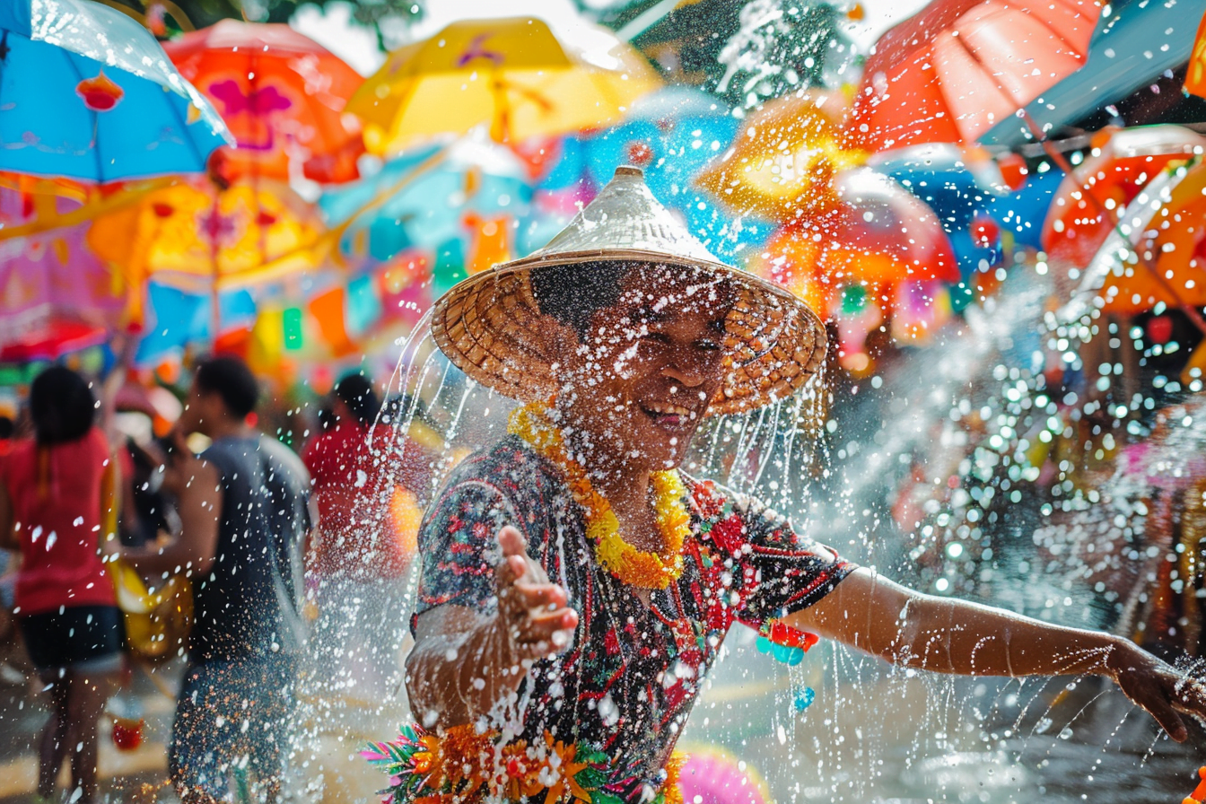 Celebrating Songkran in traditional fashion