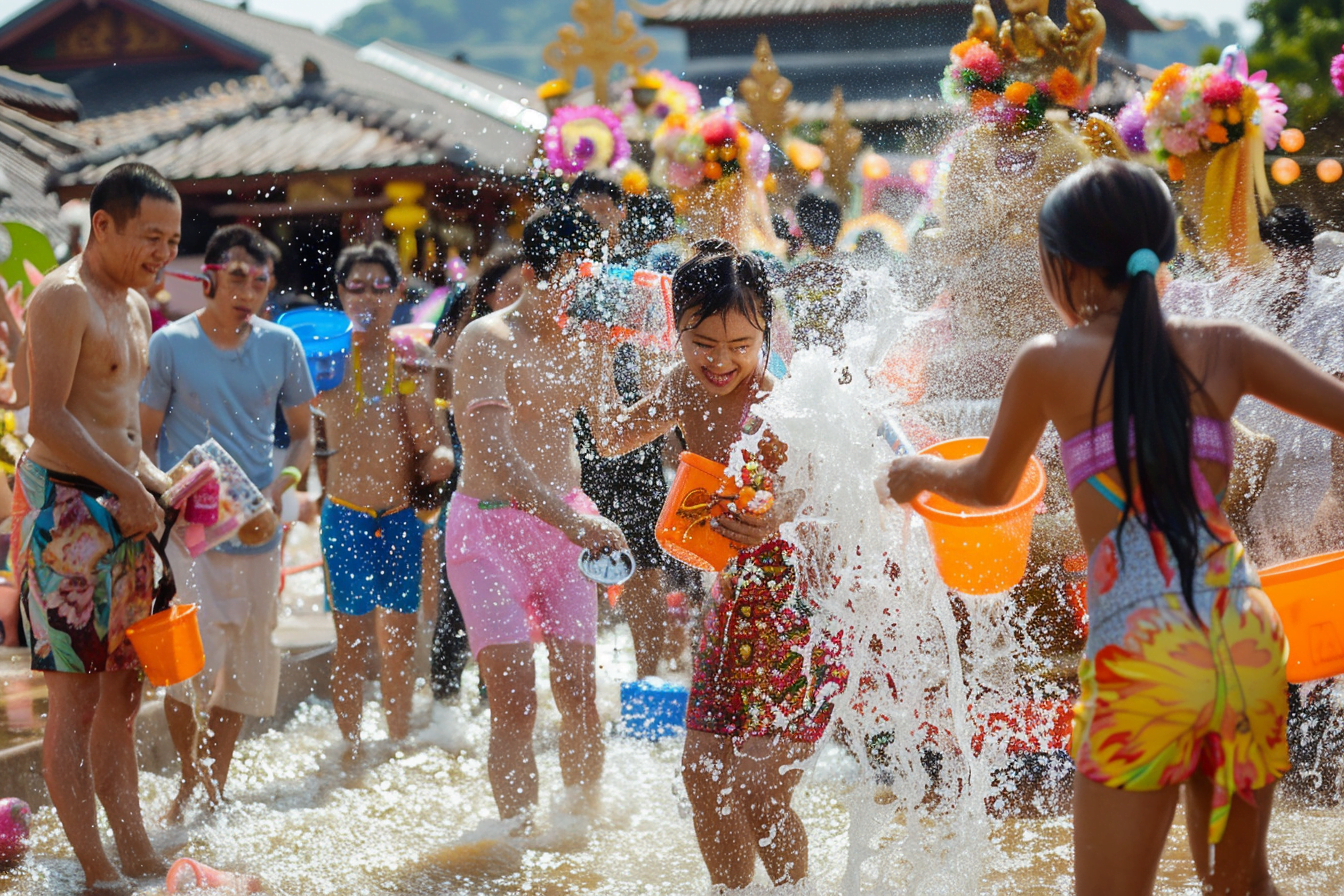 Songkran water festival Krabi celebration