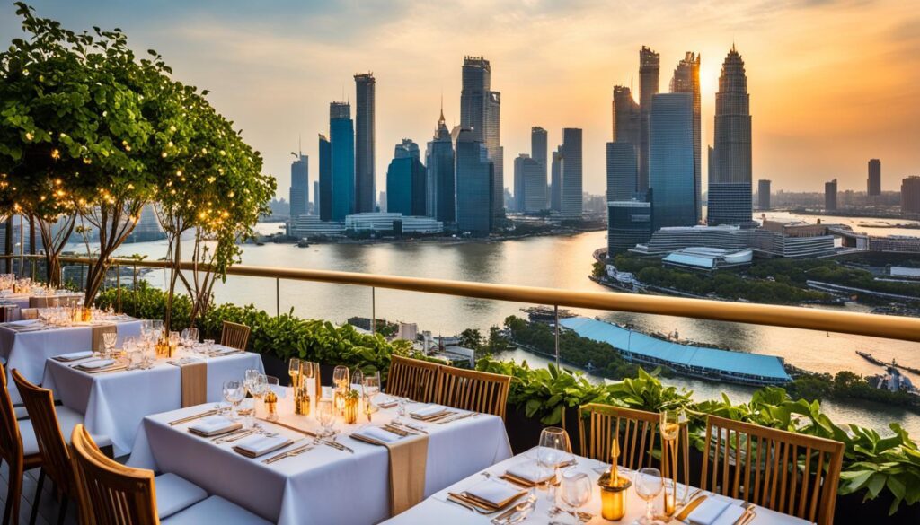 Waterfront dining at IconSiam